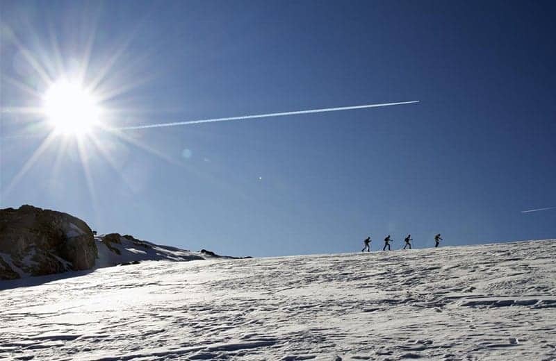 winter hiking